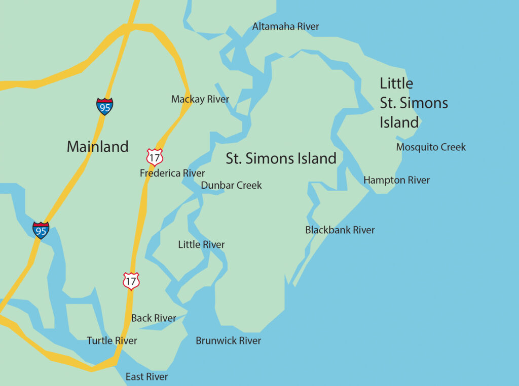 The Rivers Surrounding St. Simons Island